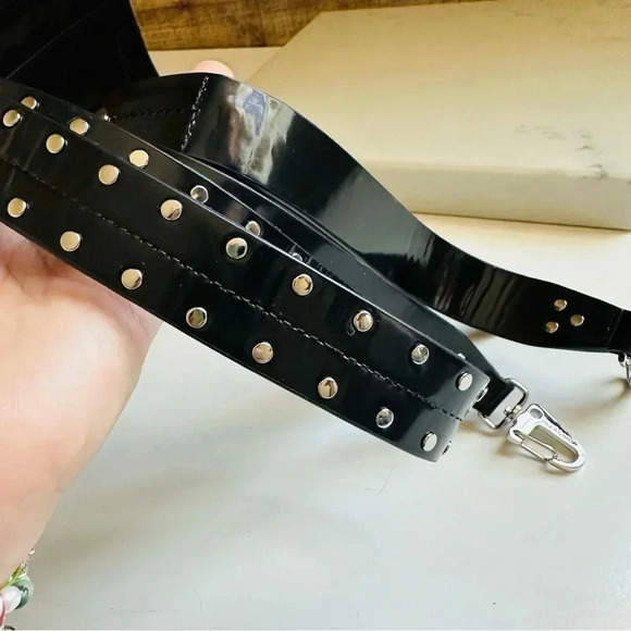 Rag & Bone Patent Leather Black Mini Flight Camera Crossbody Bag - Picture 12 of 14